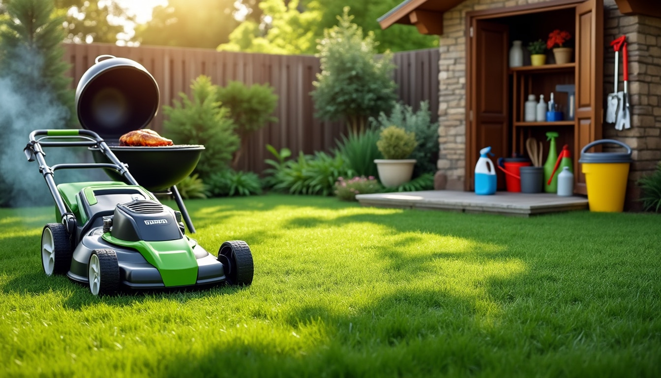 découvrez les meilleurs horaires pour tondre la pelouse en tenant compte de la cuisson, de l'encombrement et du nettoyage pour un jardin soigné et agréable.