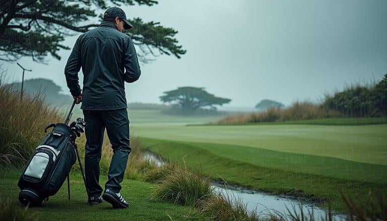 Golf et météo : jouer sous la pluie ou par grand vent